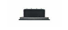 Load image into Gallery viewer, Another side view of a black 36 inch 2-slot linear diffuser with 25mm openings for high airflow in commercial HVAC systems
