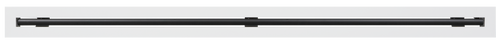 Front view of a white 60 inch 1-slot linear diffuser with 25mm openings for high airflow in commercial HVAC systems