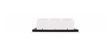 Load image into Gallery viewer, Profile view of white 10x6 inch modern air vent cover – CASA 3-slot linear diffuser with 25mm openings.
