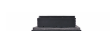 Load image into Gallery viewer, Profile view of black 12x6 inch modern air vent cover – CASA 3-slot linear diffuser with 25mm openings.
