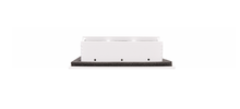 Load image into Gallery viewer, Another side view of a white 12x6 inch 3-slot modern AC vent cover linear diffuser with 25mm openings for high airflow in commercial HVAC systems
