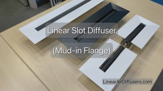 Close up video of our actual product showing the quality of our mud-in linear slot diffusers to customers