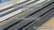 Load and play video in Gallery viewer, Close up video of our actual product showing the quality of our linear slot diffuser vent covers (2 slots) to customers
