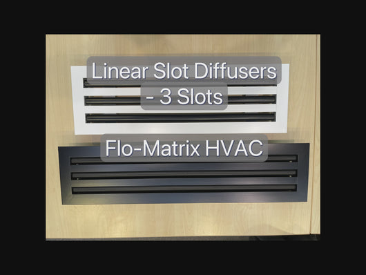 Close up video of our actual product showing the quality of our linear slot diffuser vent covers (3 slots) to customers