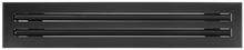 Load image into Gallery viewer, 24&quot; Linear Slot Diffuser HVAC air vent cover 2 slots - matte black finish
