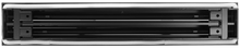 Load image into Gallery viewer, 96&quot; Linear Slot Diffuser HVAC air vent cover 2 slots - matte black finish
