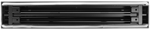 Load image into Gallery viewer, 72&quot; Linear Slot Diffuser HVAC air vent cover 2 slots - matte black finish
