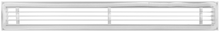 Load image into Gallery viewer, 22x2&quot; Linear Bar Grille Air Vent Cover (0 Degree Deflection - 6mm gaps)
