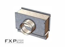 Load image into Gallery viewer, Plenum 8x2 10x2 12x2 14x2 16x2 18x2 with 5 inch round connection FXP standard style
