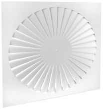 Load image into Gallery viewer, 23.5x23.5&quot; Swirl Ceiling Square Diffuser (36 Blades)
