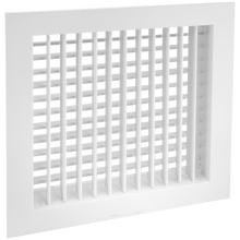 Load image into Gallery viewer, 12x12&quot; Double Deflection Grille HVAC Air Vent front vertical blades
