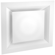 Load image into Gallery viewer, 24x24&quot; Aluminum Single Cone Ceiling Square Diffuser - (with removable core)
