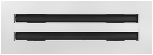 Load image into Gallery viewer, 12&quot; Linear Slot Diffuser HVAC air vent cover 2 slots - matte white finish
