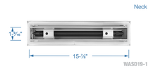 Load image into Gallery viewer, 12&quot; Linear Slot Diffuser HVAC modern air vent cover - silver finish
