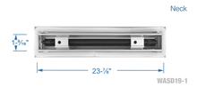 Load image into Gallery viewer, 24&quot; Linear Slot Diffuser HVAC modern air vent cover - silver finish
