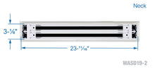 Load image into Gallery viewer, 24&quot; Linear Slot Diffuser HVAC air modern vent cover 2 slots - matte white finish
