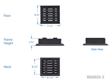 Load image into Gallery viewer, 6x6&quot; standard linear slot HVAC modern air vent cover
