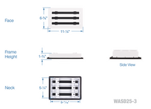 Load image into Gallery viewer, 10x6&quot; standard linear slot HVAC modern air vent cover
