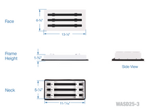 Load image into Gallery viewer, 12x6&quot; standard linear slot HVAC modern air vent cover
