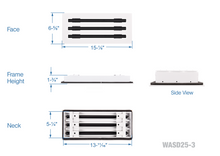 Load image into Gallery viewer, 14x6&quot; standard linear slot HVAC modern air vent cover
